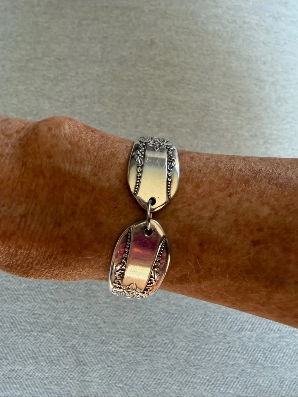 Silverware Bracelet with Magnetic Clasp